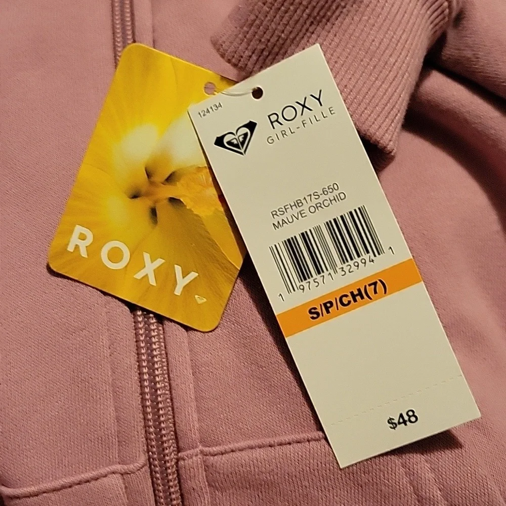 NWT: Roxy Girl's Fleece Zipper Hoodie - Picture 12 of 13
